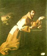 Francisco de Zurbaran francis kneeling oil painting reproduction